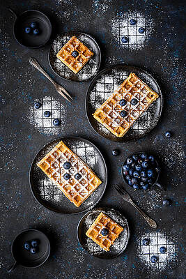 Wall Art - Photograph - Sourdough Waffles by Denisa Vlaicu
