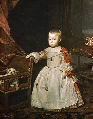 Wall Art - Painting - Spanish school. Infant Philip Prospero, 1659. Oil on canvas -1285 x 995-. DIEGO VELAZQUEZ . by Diego Velazquez -1599-1660-
