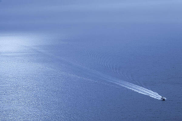 Speedboat On The Sea Print by Nikada