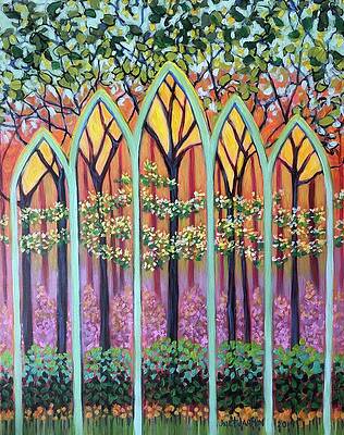 Wall Art - Painting - Spring Cathedral by Jeanette Jarmon