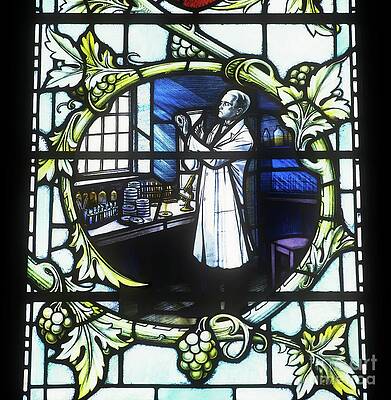 Wall Art - Photograph - Stained Glass Window Portrait Of A. Fleming by Science Photo Library