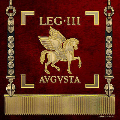 Ancient Roman Legion Bannière Scroll Poster SPQR Flag Print Wall Art vexillum