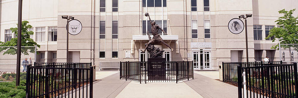 Wall Art - Photograph - Statue In Front Of A Building, Michael by Panoramic Images