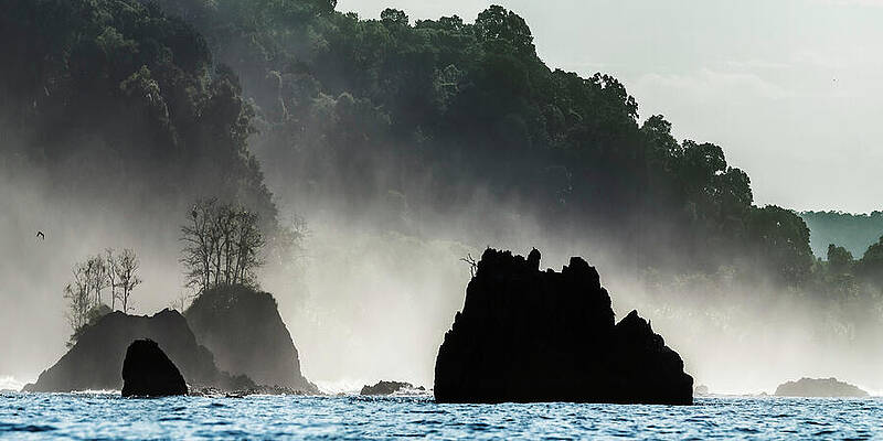 Wall Art - Photograph - Steep And Craggy South-western Coast Of Osa Peninsula. by Angelo Gandolfi / Naturepl.com