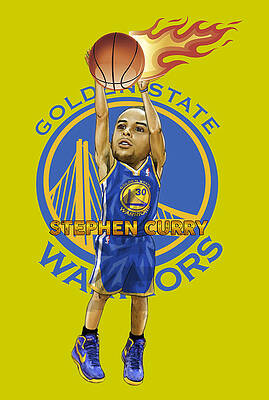 Steph Curry Drawing by Jayne Somogy