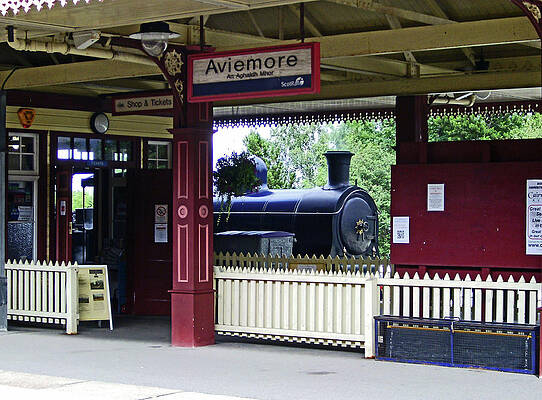 Wall Art - Photograph - Strathspey Railway. Caladonian Railway 828 by Lachlan Main