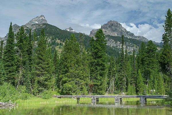 Wall Art - Photograph - String Lake and bridge by Ronnie And Frances Howard
