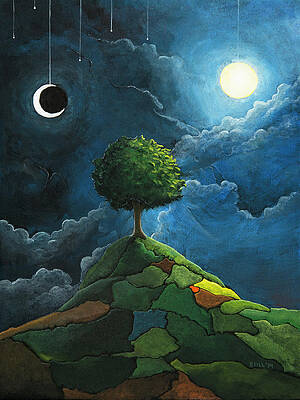 Sun Moon Stars Paintings for Sale - Fine Art America