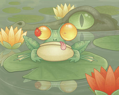 Wall Art - Digital Art - Swamp Snack by John Schwegel