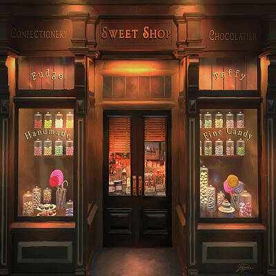 Wall Art - Painting - Sweet Shop by Joel Christopher Payne