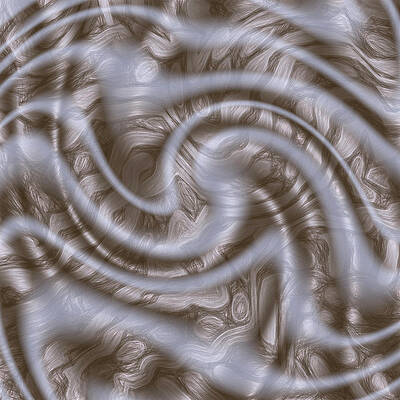 Wall Art - Digital Art - Swirling Down The Road To Pencil Town by Becky Titus