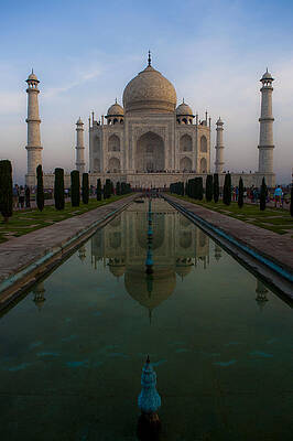 Taj Mahal Landmark INDE NOIR ET BLANC Panorama Toile Wall Art cit34 