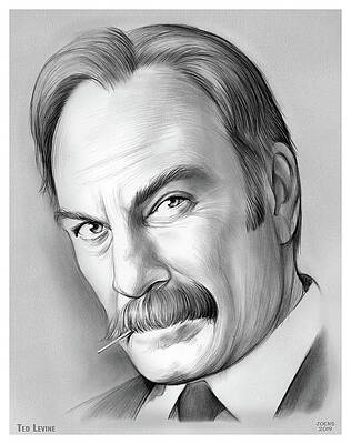 Wall Art - Drawing - Ted Levine by Greg Joens