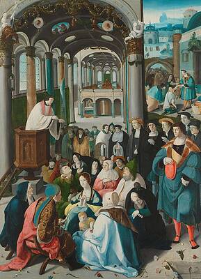 Wall Art - Painting - The Calling of Saint Anthony. The Calling of St Anthony. by Aertgen Claesz van Leyden