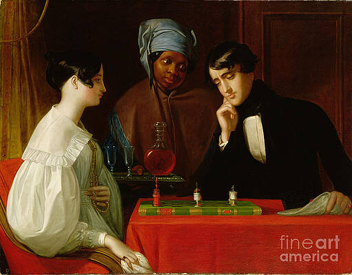 Chess Players 1863-1867 Painting