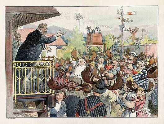 Wall Art - Painting - The Crowd As It Looks To Theodore by Samuel Ehrhart