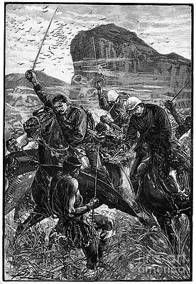 Wall Art - Drawing - The Dash With The Colours, Battle by Print Collector