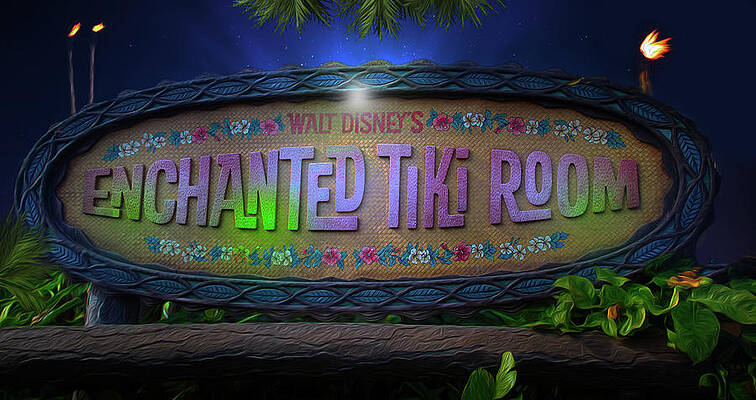 Wall Art - Photograph - The Enchanted Tiki Room at Walt Disney World by Mark Andrew Thomas