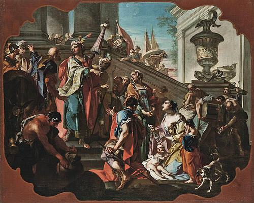 The Family of Darius before Alexander Print by Claudio Francesco Beaumont