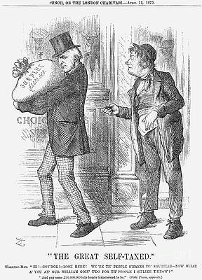Wall Art - Drawing - The Great Self-taxed, 1873. Artist by Print Collector