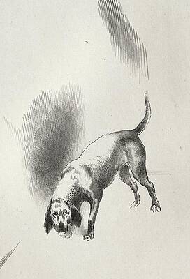 Wall Art - Drawing - The Haunted House: He Kept His Eyes Fixed On Me With A Look by Odilon Redon