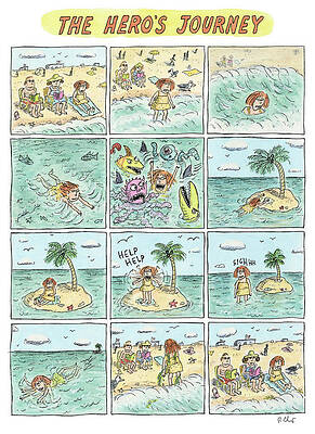 Wall Art - Drawing - The Heros Journey by Roz Chast