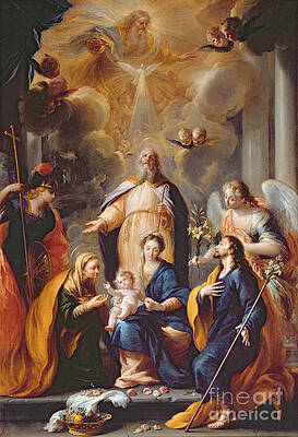 Wall Art - Painting - The Hymn Of Saint Simeon by Antonio Pereda Y Salgado