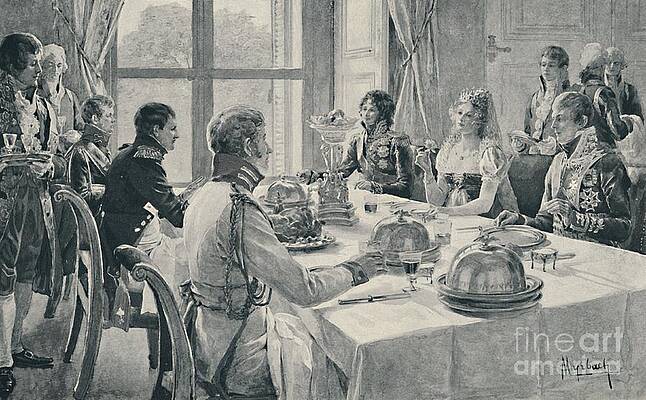 Wall Art - Drawing - The Incident Of The Rose by Print Collector