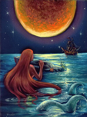 The Little Mermaid Paintings Fine Art America