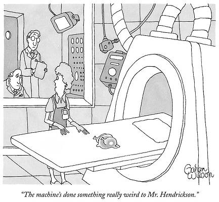Wall Art - Drawing - The Machine's Done Something Really Weird To Mr. Hendrickson by Gahan Wilson