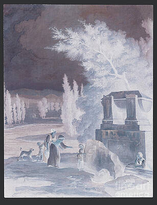 Wall Art - Painting - The Park At Ermenonville by Hubert Robert