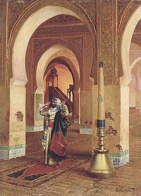 Wall Art - Painting - The Prayer by Rudolf Ernst