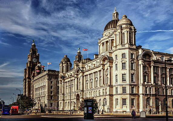 Wall Art - Photograph - The Royal Liver Buildings Liverpool by Jeff Townsend