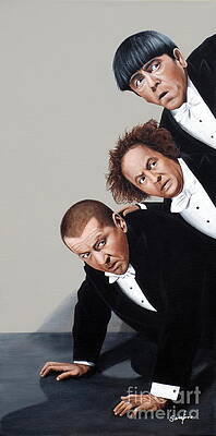 The Three Stooges Paintings Pixels