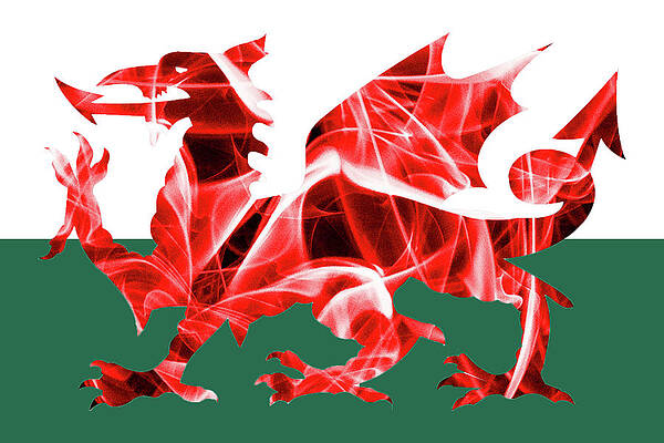 DIYthinker Wales National Flag Red Green Pattern Desktop Photo Frame Picture Display Decoration Art Painting 