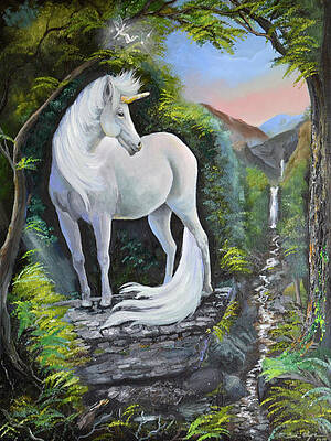 Fantasy Unicorn Canvas Paint Art Kit – Art by Jess