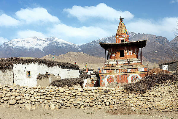 Tibetan Bells Fleece Blanket by Shawna Lemay 