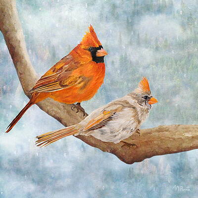 Wall Art - Mixed Media - Together Above All by Angeles M Pomata