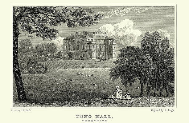 Wall Art - Painting - Tong Hall by J.p. Neale