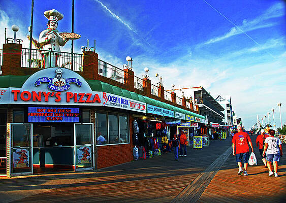 Tony's Pizza. Boardwalk in Ocean City, MD by Bill Jonscher Tony's Pizza. Boardwalk in Ocean City, MD by Bill Jonscher