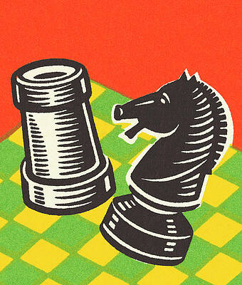 On A Chessboard Drawing by Edward Steed - Fine Art America