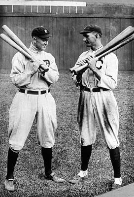 Wall Art - Photograph - Ty And Shoeless Joe by Mpi
