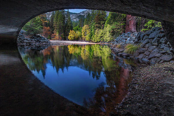 Wall Art - Photograph - Under the Bridge in Yosemite by Larry Marshall