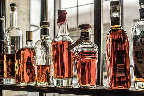 Los Angeles Wall Art featuring the digital art United States, California, Los Angeles, Downtown, The Seven Grand Cocktail Bar by Giovanni Simeone