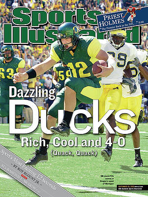 Wall Art - Photograph - University Of Oregon Qb Jason Fife Sports Illustrated Cover by Sports Illustrated