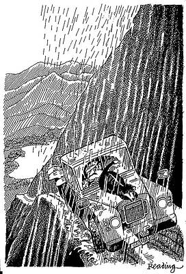 Wall Art - Drawing - Using A Sheepdog's Tail As A Windscreen Wiper by Bryan Reading
