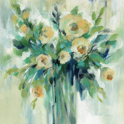Wall Art - Painting - Vase Of Flowers by Silvia Vassileva
