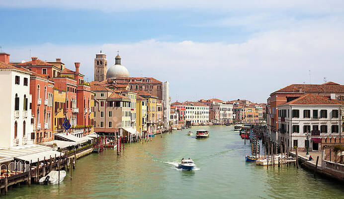 Venice Grand Canal Scene, Veneto Italy Print by Romaoslo