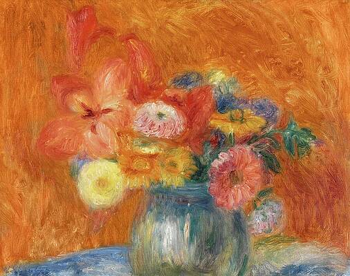 Wall Art - Painting - Vibrant Bouquet In A Vase by Trendy Art