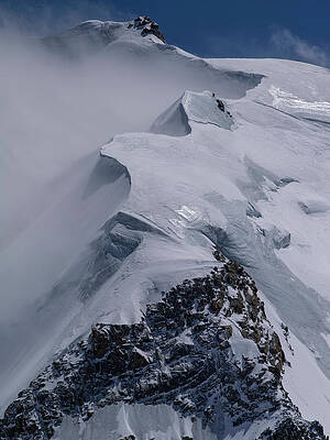 Wall Art - Photograph - View Looking South From The Aiguille Du Midi Mountain In by Pascal Tordeux / Naturepl.com